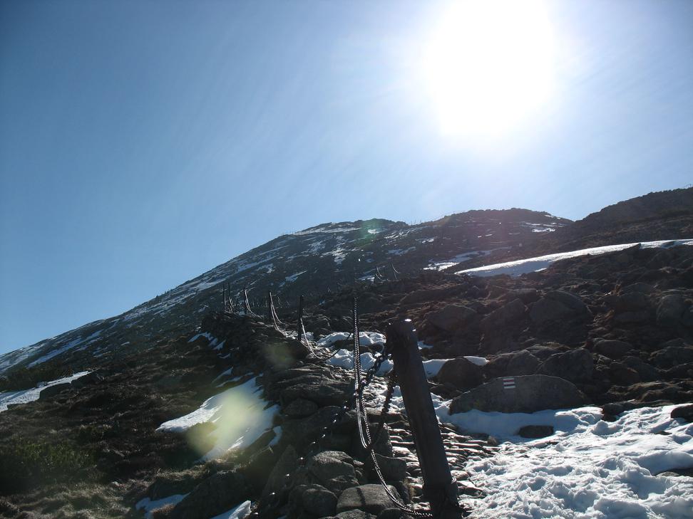 morning - up the hill to reach Śnieżka