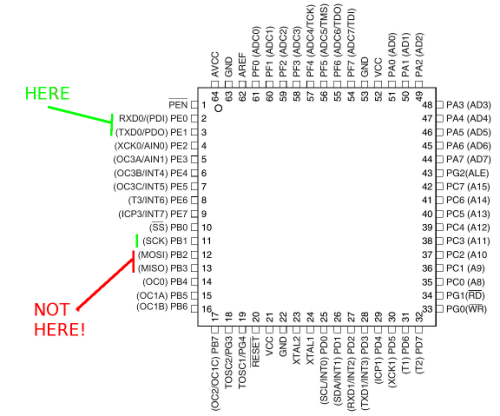 Xprog M Atmega64 Pinout