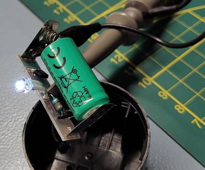 discharging - LED is on