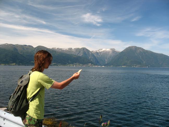 me feeding the fiords from hand! ;-)