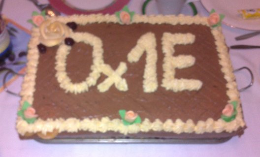 0x1E birthday cake